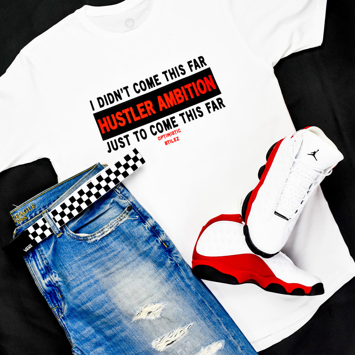 Hustler Ambition White T-Shirt